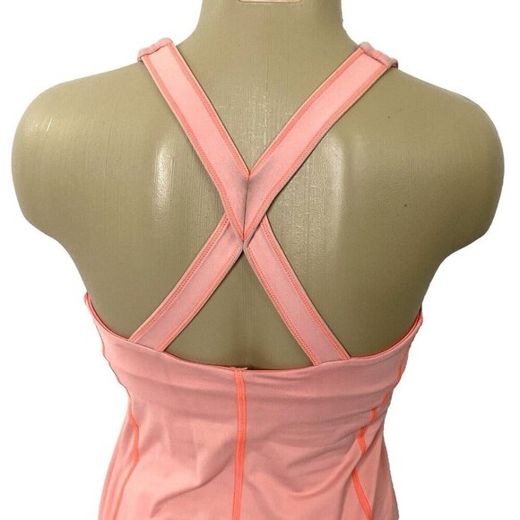Lululemon Kanto Catch Me Cross Back Flash Tank Top Womens size 6 Peachy Pink - Picture 6 of 10